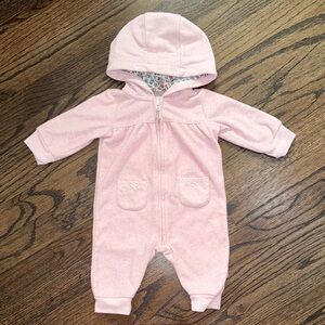Carter's Soft Pink Hooded One Piece
